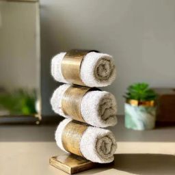 Mason Home Antique Gold Plastic Myra Napkin Ring Holder-82