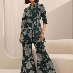 Libas Green Printed Pyjamas Set-image-19