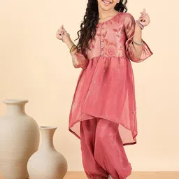Stylo Bug Girls Floral Tiered Kurta with Salwar-picture-40