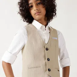 One Friday Boys Cotton Printed Sleeveless Waistcoat-image-67