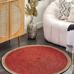 THEGASBH Red Traditional Handmade Hemp Carpet-picture-12