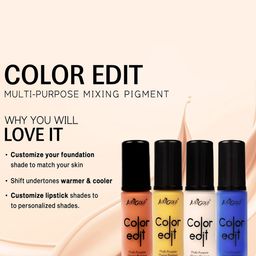 JUSTGOLD Color Edit Multipurpose Foundation Mixing Pigments - 30 ml - Orange image 3