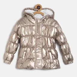 MINIKLUB Kids Gold Quilted Full Sleeves Jacket-image-33