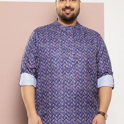 Sztori Plus Size Ethnic Motifs Print Kurta-picture-6
