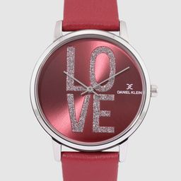 Daniel Klein Women Red Leather Analogue Watch DK.1.12339-3-image-82
