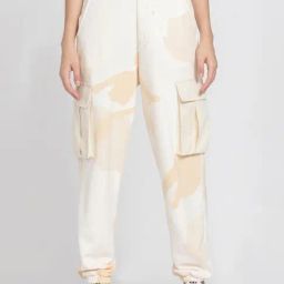 Adidas Originals Beige Cotton Printed Cargo Pants-image-112