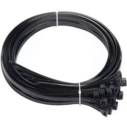 SCHOFIC Heavy Duty Cable Zip Ties Nylon (Polyamide) Black 4.8x450 mm, (Pack of ‎300)-image-99