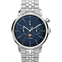 Timex Men Marlin Textured Dial & Stainless Steel Straps Analogue Watch TW2W51300UJ-image-4