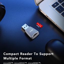 Lexar Micro SD Card Reader, USB 3.2, Up to 170MB/s Read/Write Speed for MicroSDXC/SDHC TF Memory Card (LRW330U-BNBEG) image 4