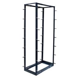 4-Post 45U Open Frame Floor Rack Black image 1