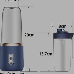 COFIEX Portable Blender for Smoothies and Juices – 40W Powerful Mini Juicer Machine with Ice Crushing, 1800mAh USB Rechargeable Battery, 400ML Built-in Jar – Personal Smoothie Maker & Mixer Bottle image 2