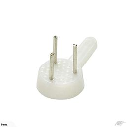 Art Street Hard Plastic 3-Pin Seamless Nail with 2 Spirit Leveler for Photo Frame Wall Picture Frame Hooks Hangers - Set of 25 (White) image 4