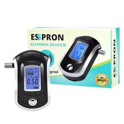 ESSPRON E-20 Professional Digital Breath Alcohol Tester | High-Precision Alcohol Breath Checker Detector | Portable Breathalyser with LCD Display & 5 Replaceable Mouthpieces | Sound Beep Alert image 1