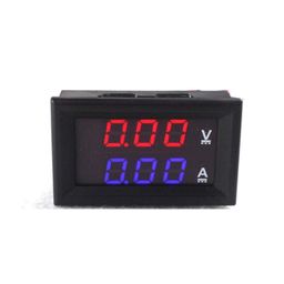 Robocraze DC 0-100V 10A Digital Voltmeter Ammeter | 0.56 inch Voltmeter with Dual Led Red Blue Monitor Panel (Pack of 1) image 1