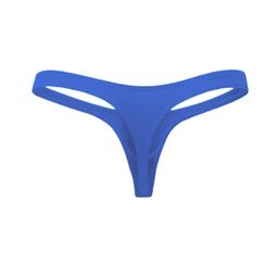 Polyester Blend Men's Combo of Mid Rise Full Coverage Running Brief Thong, One Size Fits S-M-L, Red-Blue, 2 Pcs Combo image 2