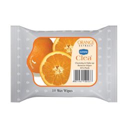 GINNI CLEA Wet Wipes, Cleansing & Makeup Remover Wipes, Wet Tissues for Face Moisturizing With Orange Freshness (70 Wipes) image 2