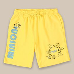 Kidsville Despicable Me Minions Printed Shorts - Yellow-25