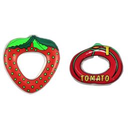 Vworld Water Filled Teether Combo For Babies Non Toxic Teether Strawberry And Tomato (Pack Of 2) (Multicolour)-19