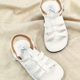 The Madras Trunk Glossy Finished  Sandals - White-image-88