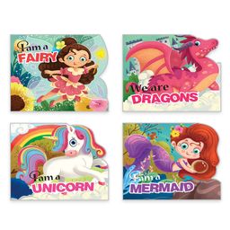 Magical Creatures Shaped Board Books I Board Books for Children Age 2+ I Set of 4 Books (12 Pages in each book) I Picture Book for Kids I Beautiful Illustrations - English-9
