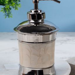 Voncasa Soap Dispenser, Silver & Black, Brass, 300 ml-image-42