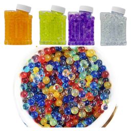 Sanjary Clear Water Beads, Water Gel Jelly Beads for water bullet gun, Vase Filler, Christmas Decoration color design may vary pack of 4-23