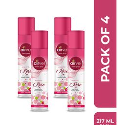 Airvel Rose Flavour Room Spray Aromatic Fresh Fragrance for Home, Car Perfume Spray 217ml (Pack of 4)-11