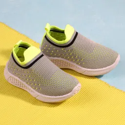 Jazzy Juniors Coloured Blocked Slip On Sneakers - Grey-picture-39