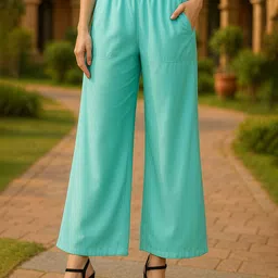 Miaz Lifestyle Women Knitted Palazzos-picture-30
