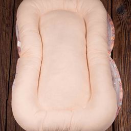 Mittenbooty Mosquito net bedding Jumbo in shining velvet fabric and sparkle net in Honeybee print- Brown image 4
