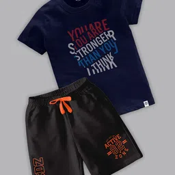 BAESD Boys Printed T-shirt with Shorts-image-75