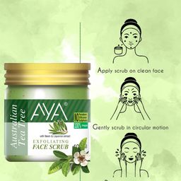 AYA Set of Pomegranate & Tea Tree Exfoliating Face Scrubs - 100 ml Each image 3