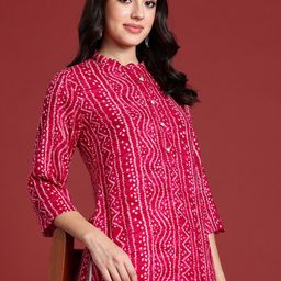Anouk Women Bandhani Printed Straight Kurta-22