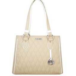 FLYING BERRY Beige Solid Handheld Bag-54