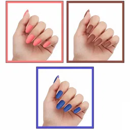 krayons Set of 3 Gel Based Quick Dry Nail Enamel 6ml Each - Shade 01, 18, 12 image 2