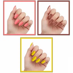 krayons Set of 3 Gel Based Quick Dry Nail Enamel 6ml Each - Shade 01, 18, 16 image 2