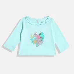 Allen Solly Junior Lettuce Edge Neck Graphic Print Cotton Top-image-48
