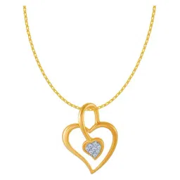 P.C. Chandra Jewellers 18 kt Gold & Diamond Pendant without Chain-46