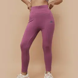 KAPPA Purple Cotton Sports Tights-image-1