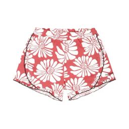 Peter England Kids Peach & White Cotton Floral Print Shorts-image-92
