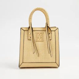 Elle Yellow Textured Sling Handbag-16