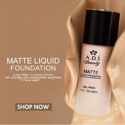 A.D.S Matte Weightless Effect & Long Lasting Liquid Foundation-30ml-Shade-03 image 5