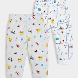 MiArcus Kids Multicolor 100% Cotton Full Length Pajamas Pack of 2-image-83