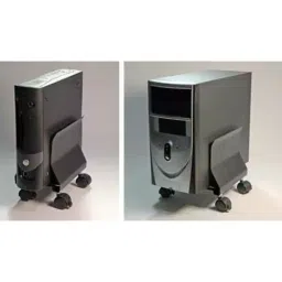 Implemental CPU Trolley with Wheels Alloy Steel Black image 4