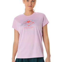 Asics Women's Light Ube Fujitrail Logo Ss Top-picture-37
