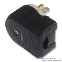 HUBBELL WIRING DEVICES POWER ENTRY, 15A, 125VAC, PA, BLK/WHT, HBL5266CA-picture-12