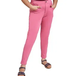 Global Desi Girl Pink Solid Trousers-image-38
