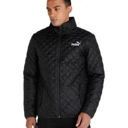 Puma Lightweight Padded Black Quilted Full Sleeves Jacket-image-96