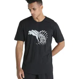 Puma Black Round Neck T-Shirt-image-51