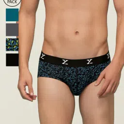 XYXX Black & Blue Skinny Fit Briefs (Pack of 5)-image-48